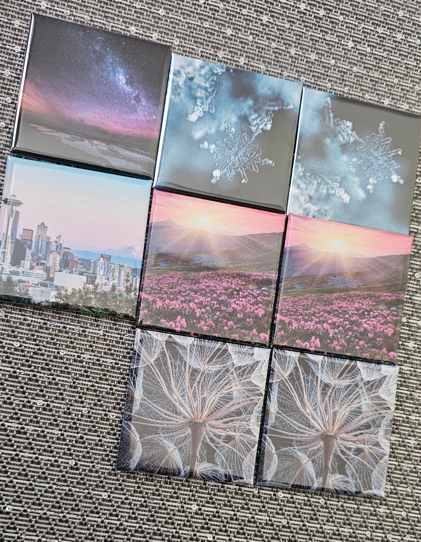 Set of 9 - 2x2 Custom Square Magnet